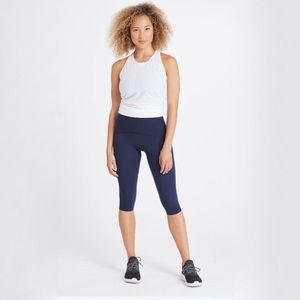 Spanx Booty Boost Active Knee Leggings (Navy/XL)